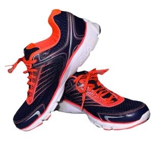 Fila Men's Athletic Shoes in Navy and Bright Orange